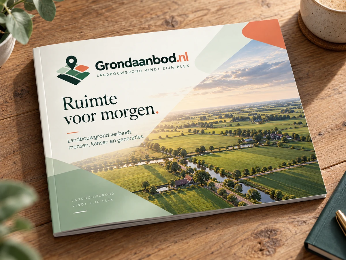 Voorbeeld van de Grondaanbod.nl brochure Ruimte voor morgen