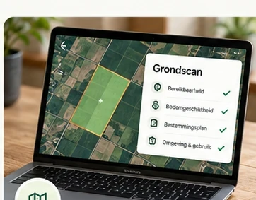 Voorbeeld van de Grondaanbod.nl Grondscan